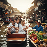 One day trip Damnoen Saduak Floating Market Tour